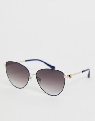 round sunglasses in black
