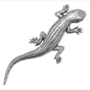 Badge broche lézard en étain pour Animal