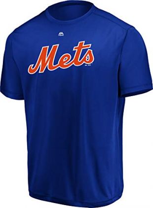 Majestic Men's Cool Base MLB Evolution Shirt New York Mets 3XL Orange