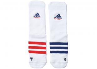 Adidas On Court Socks White/Red/Dark Blue