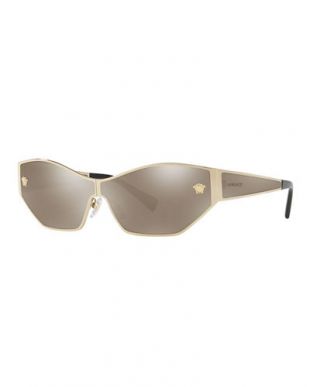 Mirrored Medusa Head Butterfly Sunglasses