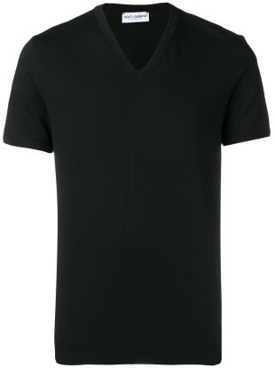 Dolce & Gabbana V neck T shirt   Farfetch