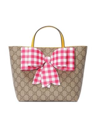 Children's gg supreme online bow tote