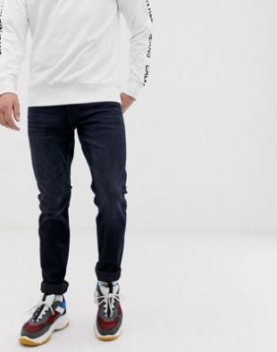 Jean slim stretch Noir délavé