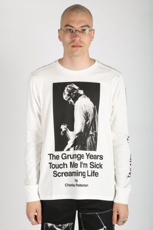 Takahiromiyashita The Soloist. Kurt Cobain Long Sleeve Tee   White on Garmentory