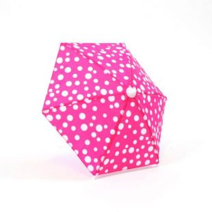 Hot Pink w/ White Polka Dot Umbrella