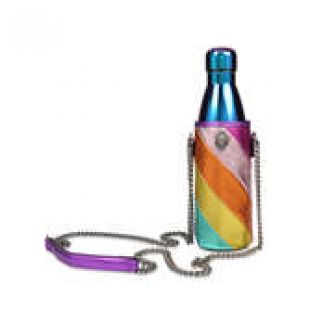 Bouteille et sac à bouteille multicolore