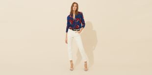 ba&sh blouse Laura Marine