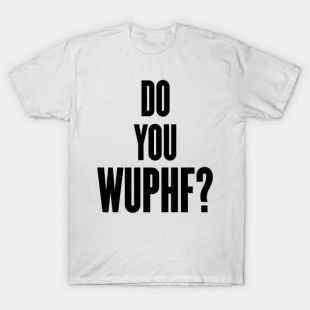 The t-shirt WUPHF from Ryan Howard (B. J. Novak) The Office
