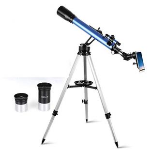 TELMU Telescope,60mm Aperture 700mm AZ Mount Astronomical Refractor Telescope for Kid and Adults- Portable Travel Telescope with Carry Bag, Any Phone Adapter