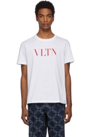 Valentino Garavani - Valentino White & Red 'VLTN' T Shirt