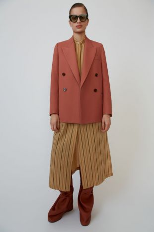 Acne Studios Double breasted blazer Coral red