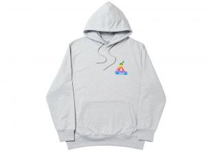 Palace Jobsworth Hood Grey Marl