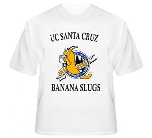 UCSC Santa Cruz Banana Slugs Classic Pulp Fiction John Travolta T Shirt L White