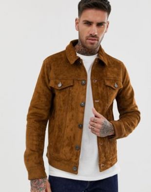 River Island - River Island Suede western jacket in brown