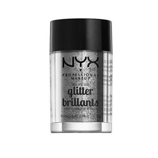 NYX PROFESSIONAL MAKEUP Face & Body Glitter, Silver
