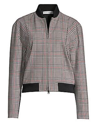 Plaid Bomber Jacket