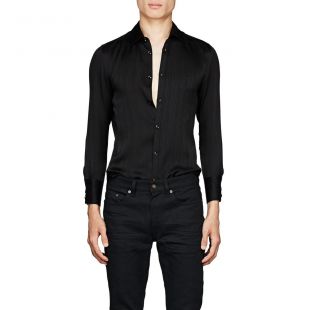 Saint Laurent Striped Satin Shirt