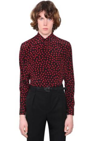 Saint Laurent Printed Silk Crepe Shirt