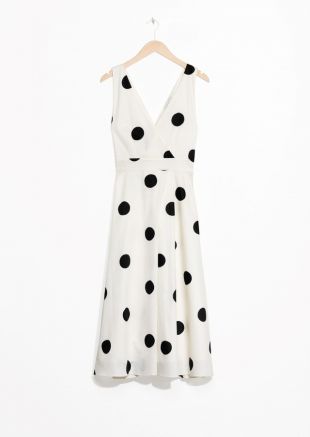 & Other Stories Large Dots Cotton Dress
