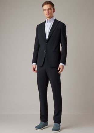 Giorgio Armani Soho Line Slim Fit Half Canvas Suit