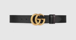 Gucci Ceinture réversible en cuir avec boucle Double G