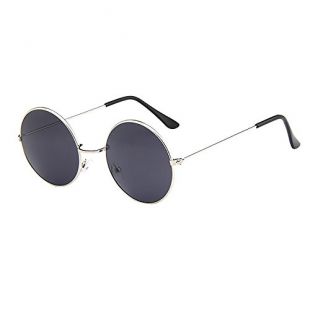Tonsi Lunette Soleil Homme Cercle Métallique Rond Homme Lunettes de soleil Unisexes