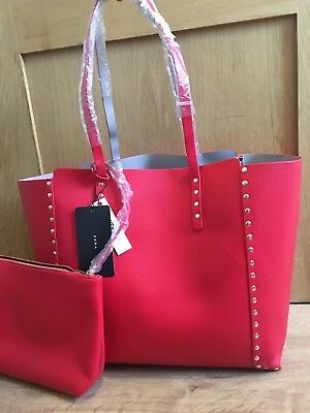 zara reversible studded tote bag