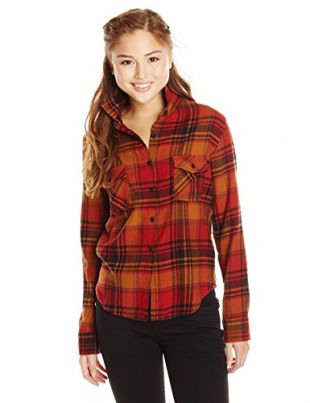 Volcom Desert Coast Shirt Chemise pour Femme XS Bronze - Rouille