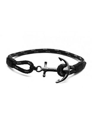 Tom Hope Classic Triple Black One Bracelet TM0182 (longueur: 20.00 cm)