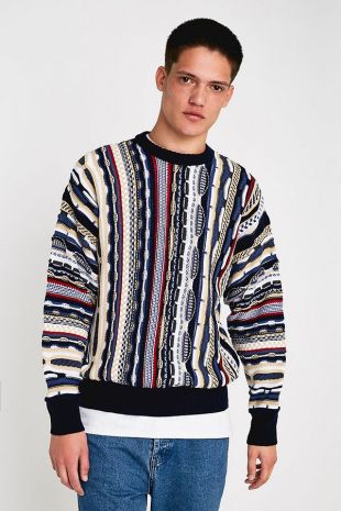 Urban Outfitters ‘90s Texture Multi-Stripe Knit Jumper