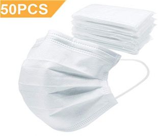 50 Pcs Emballage Individuel Masque Chirurgical Masque Jetable Masque Respiratoire Masque 3 Couches Anti Poussière Pollution Anti Allergène Bactérie Pour Clinique Pharmacie Jardinage Nettoyage Salon