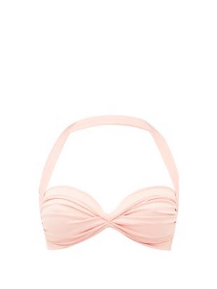 Norma Kamali - Norma Kamali Bill ruched halterneck bikini top