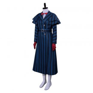 2018 Cosplay Mary Poppins 2 Mary Poppins Return Cosplay Costume Dame Suit Outfit