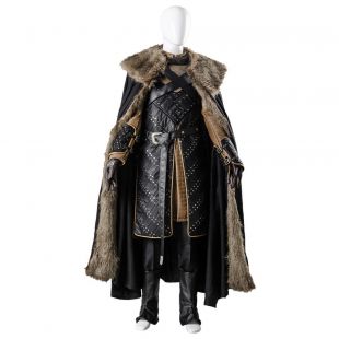 Game of Thrones Season 7 Stark Jon Snow Cosplay Costume