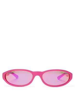 Pink Oval Sunglasses