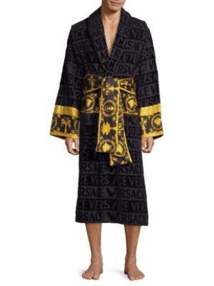 Logo Toweling Baroque Bathrobe