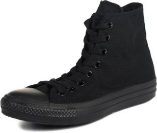 Converse Unisex Chuck Taylor All Star High Top Sneakers (4 D(M) US, Black Monochrome)