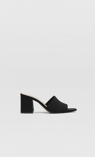 Stradivarius - JOIN LIFE Sandales talon noir type mules Sandales à ...