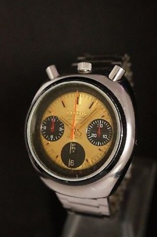 Bullhead Rabbit Chronograph Automatic 1967 Nice Watch 8110 Vintage