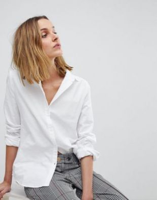 Pieces Chemise Oxford