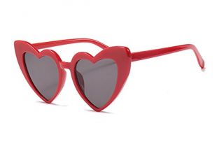 FEISEDY Vintage Heart Shaped Sunglasses Women Stylish Love Eyeglasses B2421