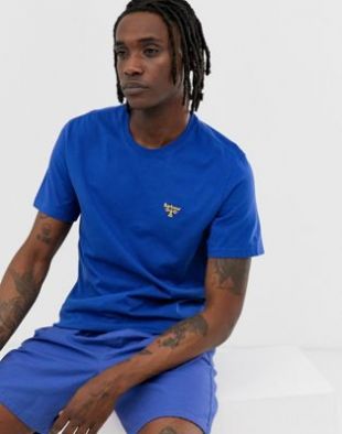 Barbour Beacon T shirt à petit logo en Bleu