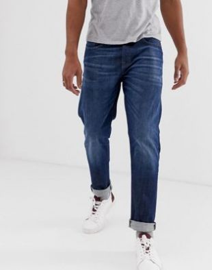 Selected Homme Jean fuselé bleu brut