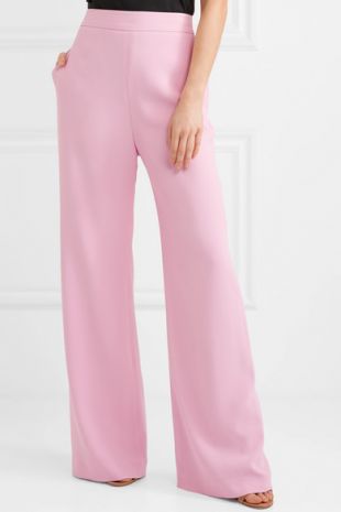 Brandon Maxwell Pantalon large en crêpe