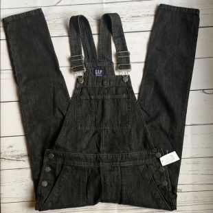 Gap Denim Black Jean Overalls Crop Straight Leg