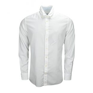 Hackett London - Chemise Hackett Oxford Slim fit Blanche pour Homme