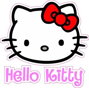 Hello Kitty Vynil Car Sticker Decal - Select Size