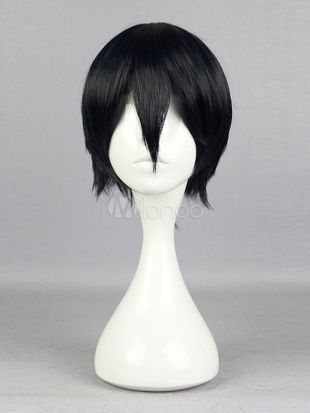 Toussaint Cosplay Perruque en fibre résistante à la chaleur Haikyu de Kageyama Tobio