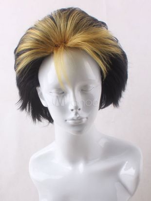 Toussaint Cosplay Perruque en fibre résistante à la chaleur Haikyu de Nishinoya Yuu